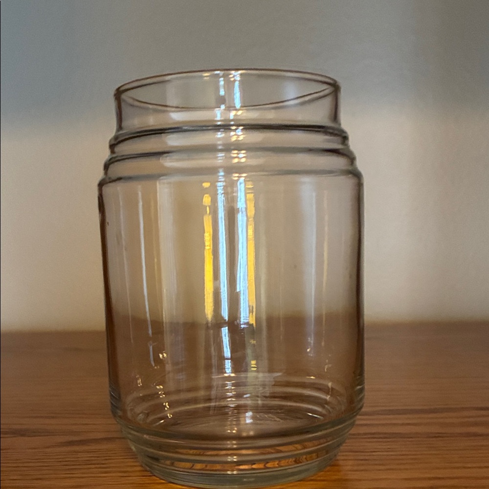 Clear Glass Jar Vase - Simple Rounded Design - Picture 2 of 6